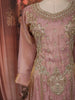 Onion Pink Paisley Sequins and Beads Embroidered Design Tissue Silk Straight Cut Salwar Suit with Matching Dupatta