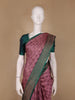 Onion Pink Paisley Woven Kanchipuram Silk Saree - Diadem