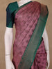 Onion Pink Paisley Woven Kanchipuram Silk Saree - Diadem