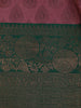 Onion Pink Paisley Woven Kanchipuram Silk Saree - Diadem