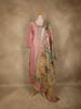 Onion Pink Sequins Zari Embroidered Design Tissue Straight Cut Salwar Suit