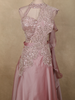 Onion Pink Sequins and Beads Embroidered Design Georgette Party Wear Lehenga