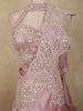 Onion Pink Sequins and Beads Embroidered Design Georgette Party Wear Lehenga