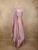 Onion Pink Sequins and Beads Embroidered Design Georgette Party Wear Lehenga