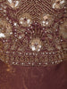 Onion Pink Sequins and Zardozi Embroidered Design Organza Gown with Dupatta