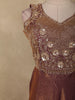 Onion Pink Sequins and Zardozi Embroidered Design Organza Gown with Dupatta