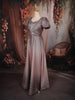 Onion Pink Shimmer Glitter Embellished Design Party Wear Gown