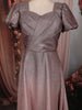 Onion Pink Shimmer Glitter Embellished Design Party Wear Gown