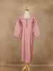 Onion Pink Solid Cotton Kurti With Button Detailing