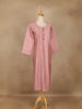 Onion Pink Solid Cotton Kurti With Button Detailing