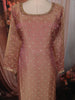 Onion Pink Stone Embellished Design Tissue Silk Straight Cut Salwar Suit with Dupatta