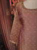 Onion Pink Stone Embellished Design Tissue Silk Straight Cut Salwar Suit with Dupatta