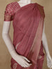 Onion Pink Stripes Design Cotton Saree