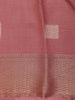 Onion Pink Stripes Design Cotton Saree