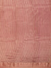 Onion Pink Stripes Design Organza Designer Saree