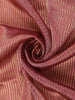 Onion Pink Stripes Design Organza Designer Saree