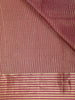 Onion Pink Stripes Design Organza Designer Saree