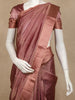 Onion Pink Stripes Design Organza Designer Saree