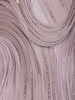 Onion Pink Wave Design Cascade Couture Polyester Gown