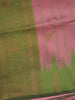 Onion Pink and Green Woven Art Silk Saree with Paisley Zari Border