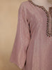 Onion Pink Dotted Design Tissue Silk Salwar Suit - Diadem