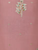 Onion Pink Floral Design Organza Salwar Suit - Diadem
