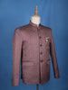 Onion Pink Floral Designed Jodhpuri Men's Suit - Diadem