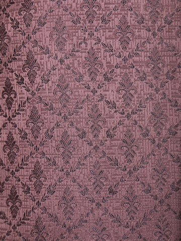 Onion Pink Floral Designed Jodhpuri Men's Suit - Diadem