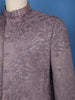 Onion Pink Floral Designed Jodhpuri Men's Suit - Diadem