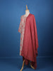 Onion Pink Floral Printed Cotton Salwar Suit - Diadem