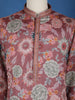 Onion Pink Kurta Set Sequin Embroidery, With Pant