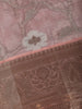 Onion Pink Floral Design Tissue Silk Saree - Diadem