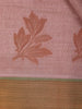 Onion Pink Semi Tussar Silk Floral Designed Saree - Diadem