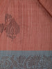 Onion Pink Semi Tussar Silk Floral Designed Saree - Diadem