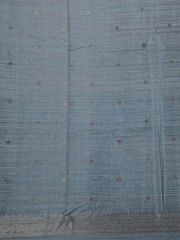 Onion Pink Semi Tussar Silk Floral Designed Saree - Diadem