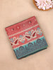 Onion Pink Semi Tussar Silk Saree with Floral & Paisley Design - Diadem