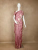 Onion pink Floral Designed Semi Silk Fancy Saree - Diadem