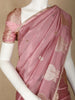 Onion pink Floral Designed Semi Silk Fancy Saree - Diadem