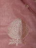 Onion pink Floral Designed Semi Silk Fancy Saree - Diadem