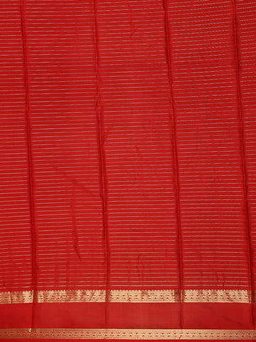 Orange Bird Designed Silk Saree - Diadem
