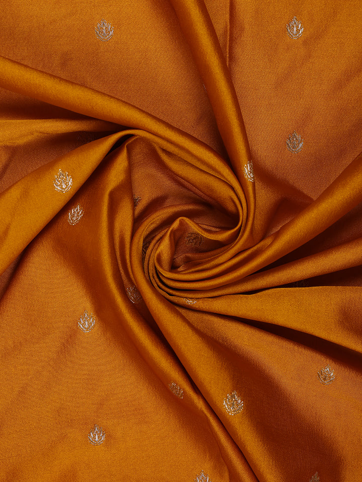 Mustard Butta Design Tussar Silk Saree - Diadem