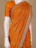 Orange Butta Woven Design Banarasi Silk Saree