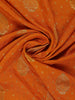 Orange Butta Woven Design Banarasi Silk Saree