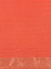 Orange Butta Woven Design Banarasi Silk Saree