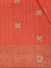 Orange Butta Woven Design Banarasi Silk Saree