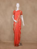 Orange Butta Woven Design Banarasi Silk Saree