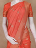 Orange Butta Woven Design Banarasi Silk Saree