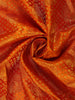 Orange Butta Woven Design Kanchipuram Silk Saree