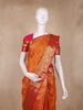 Orange Butta Woven Design Kanchipuram Silk Saree