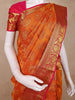 Orange Butta Woven Design Kanchipuram Silk Saree